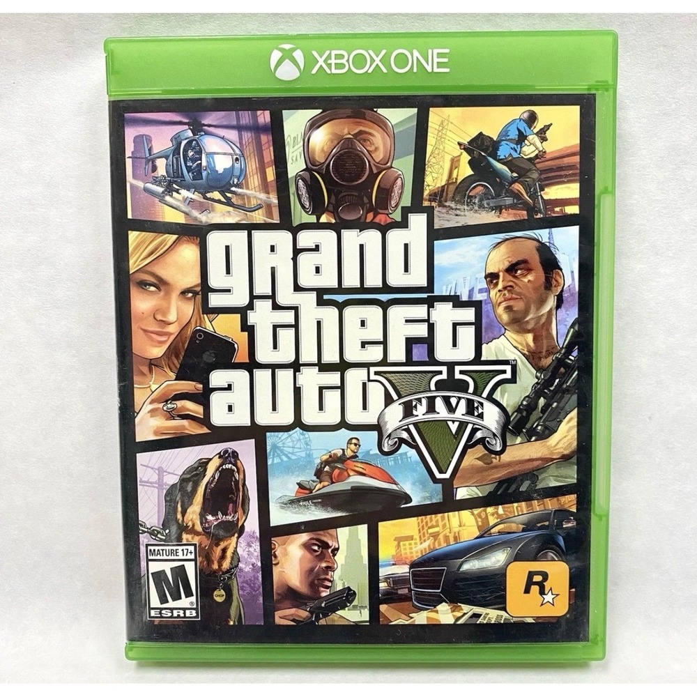 Grand Theft Auto V GTA 5 Xbox One Rockstar Games Complete with Map and Manual